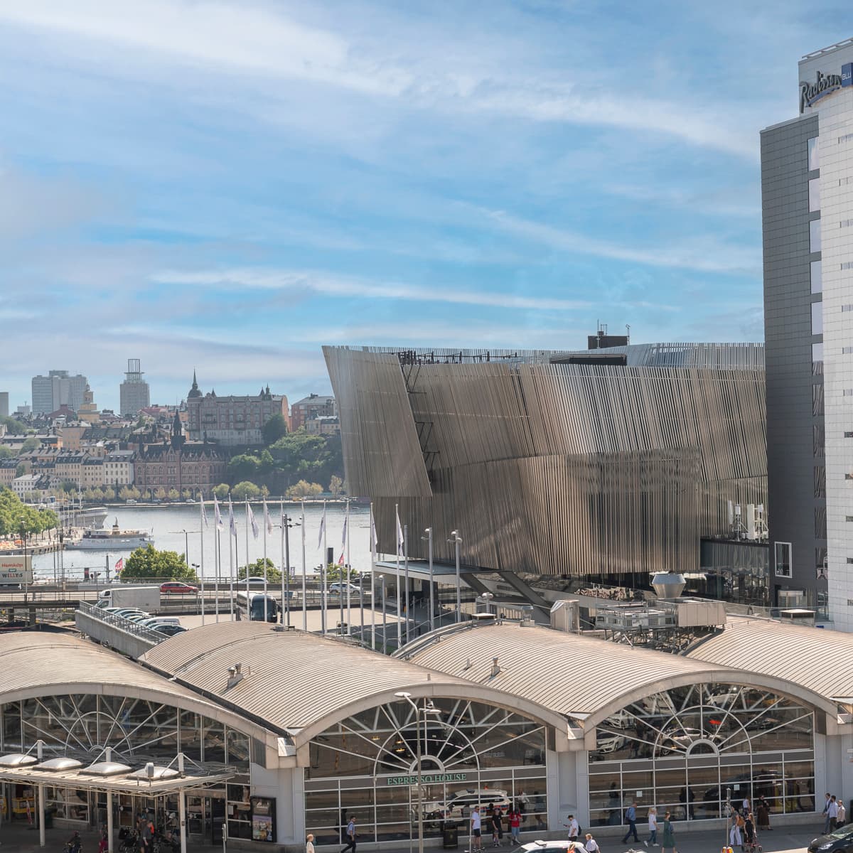 En utsikt över Centralstationen i Stockholm.