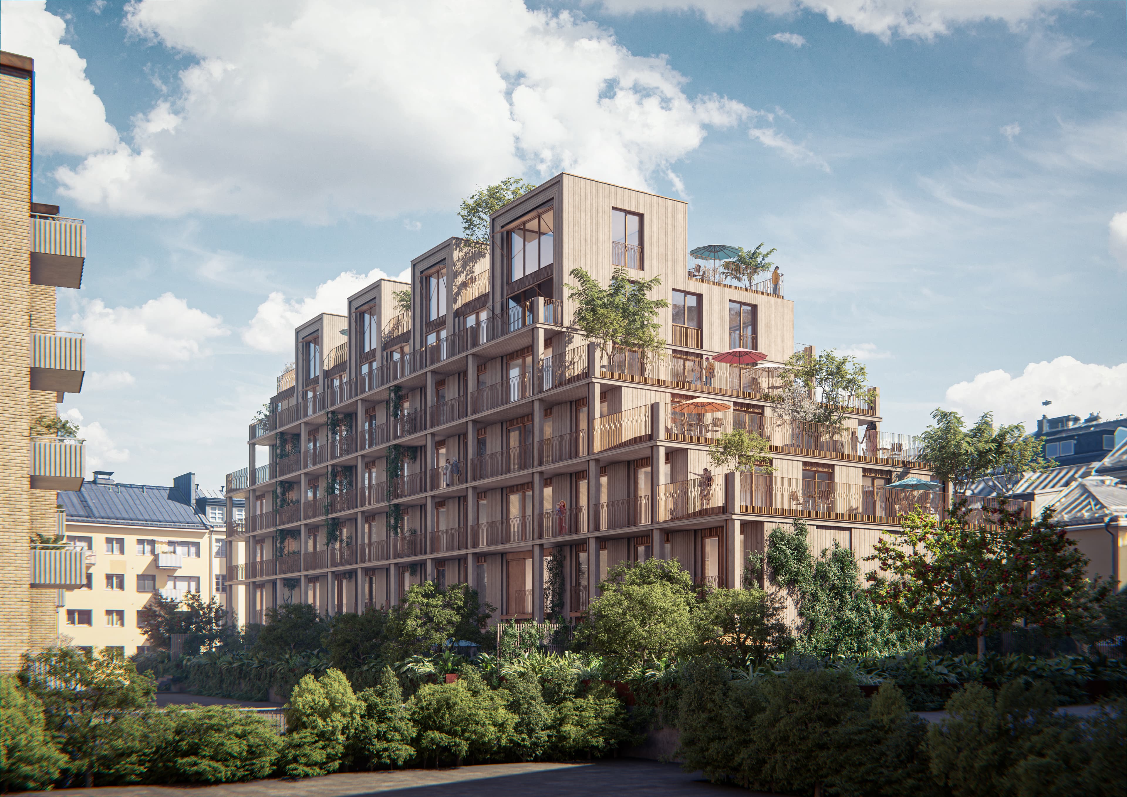 Visionsbild Gårdshuset vid Fridhemsplan (Väktaren38)