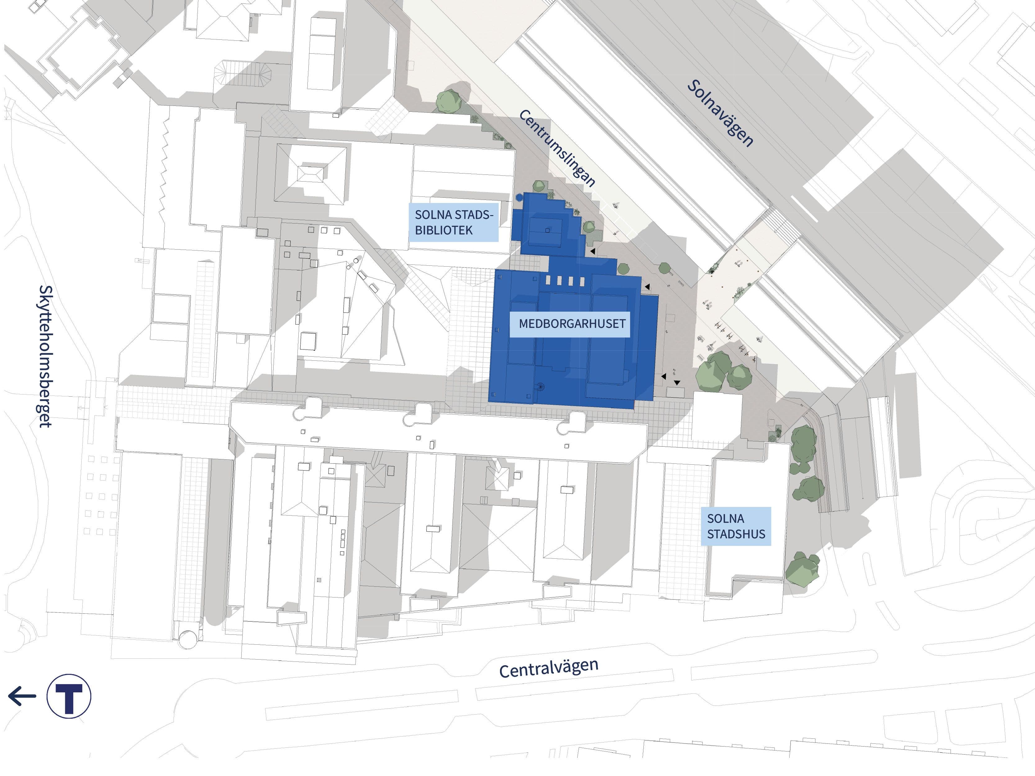 Ritning i gråskala och blått